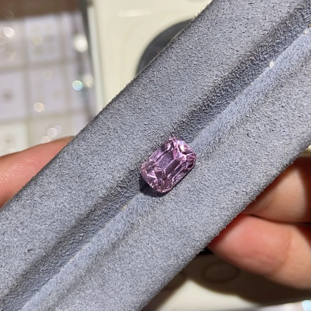 锂辉石银S925镶嵌裸石裸石4.59ct