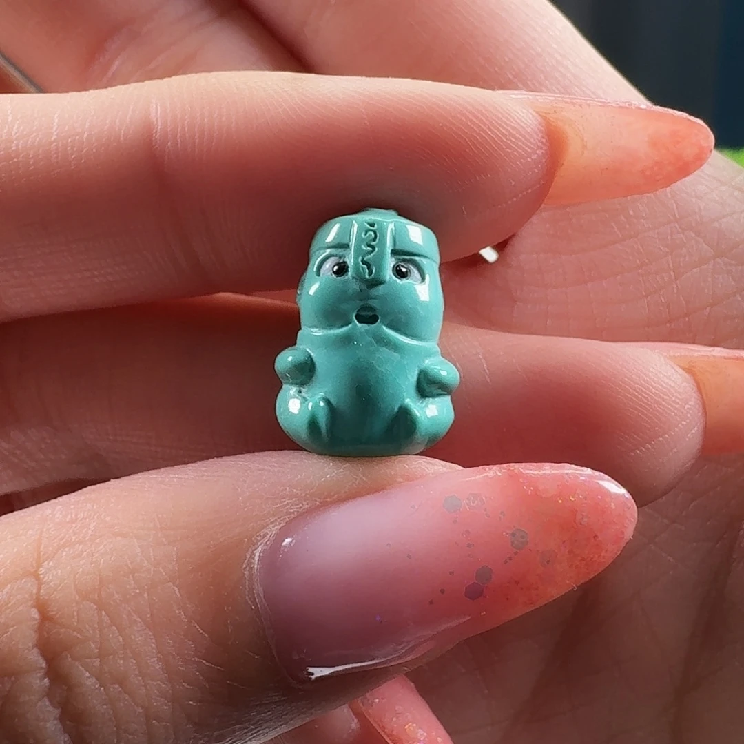 绿松石未镶嵌吊坠(不含链)僵尸宝宝