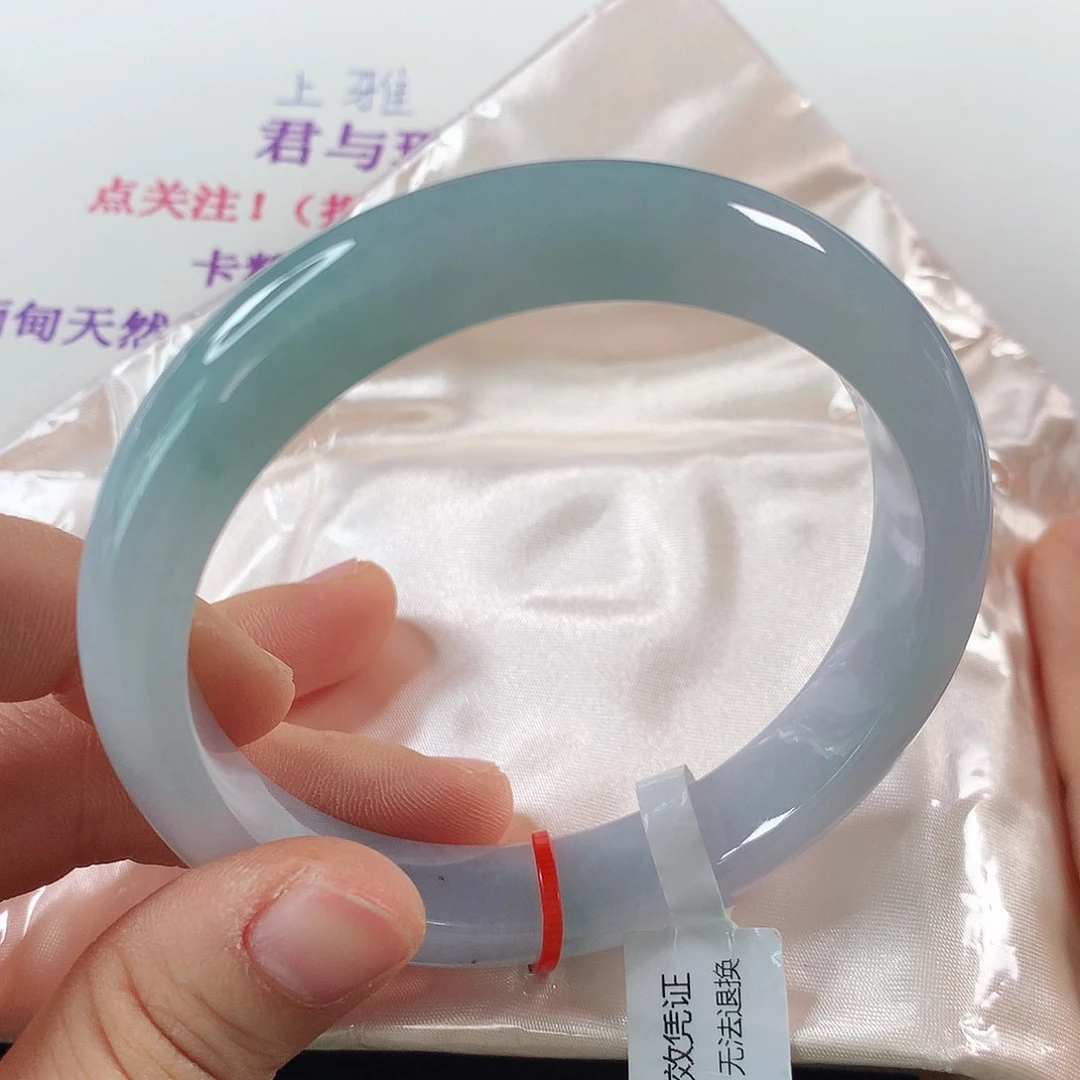 翡翠手镯未镶嵌 正圈①①③