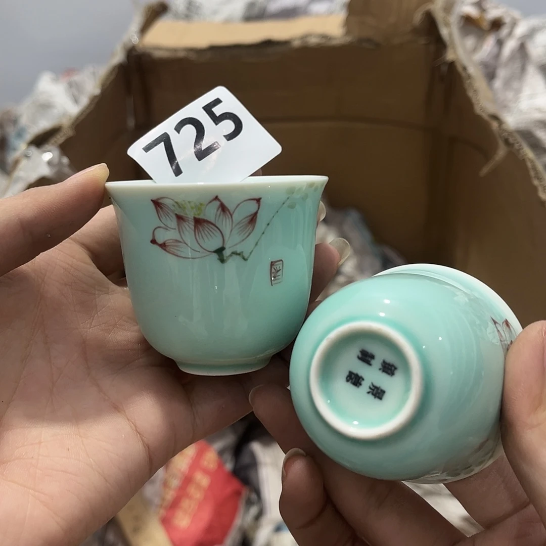 瓷片茶摆件工艺品摆件666