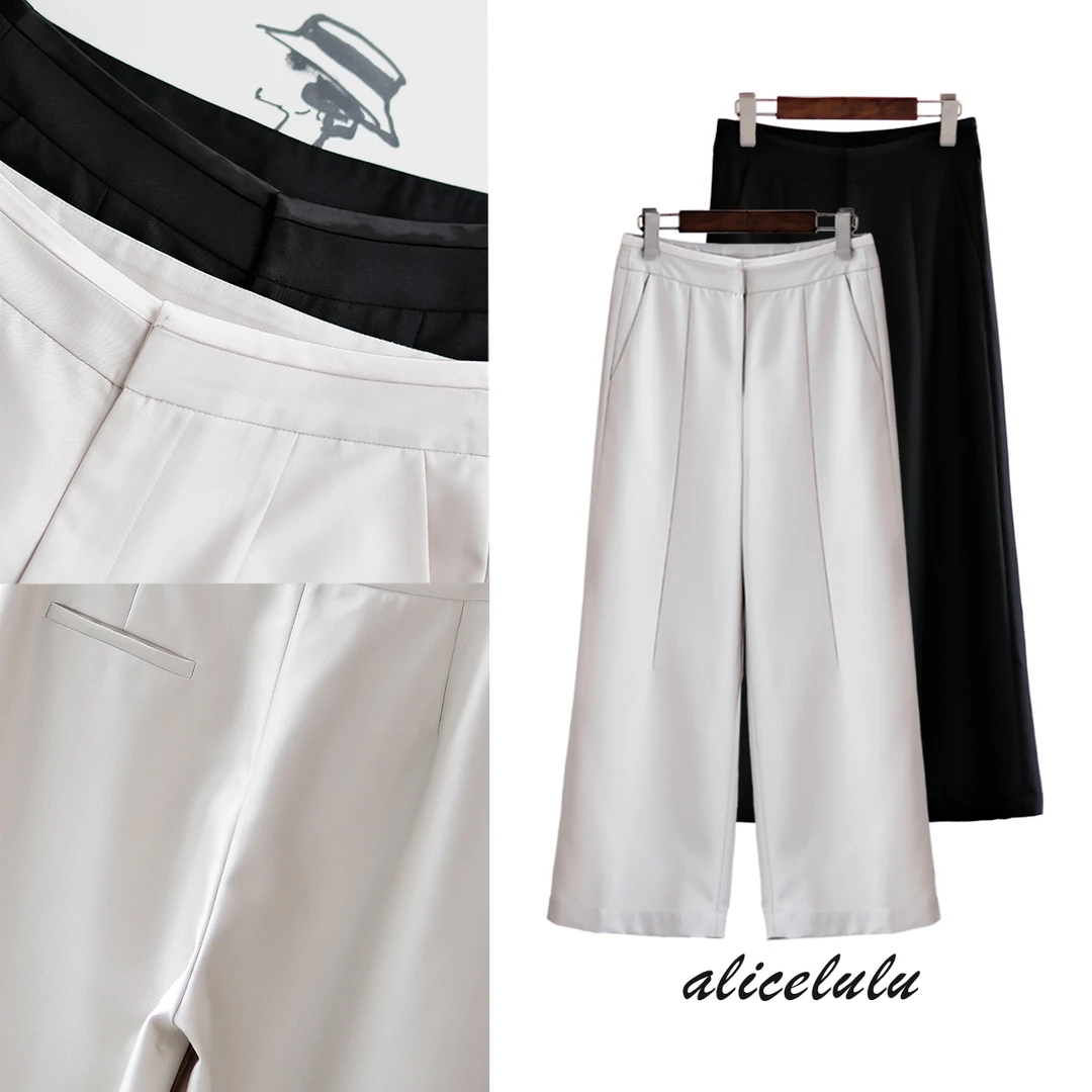 ALICE光感肌休闲裤 显瘦亮泽 挺括利落S622176E