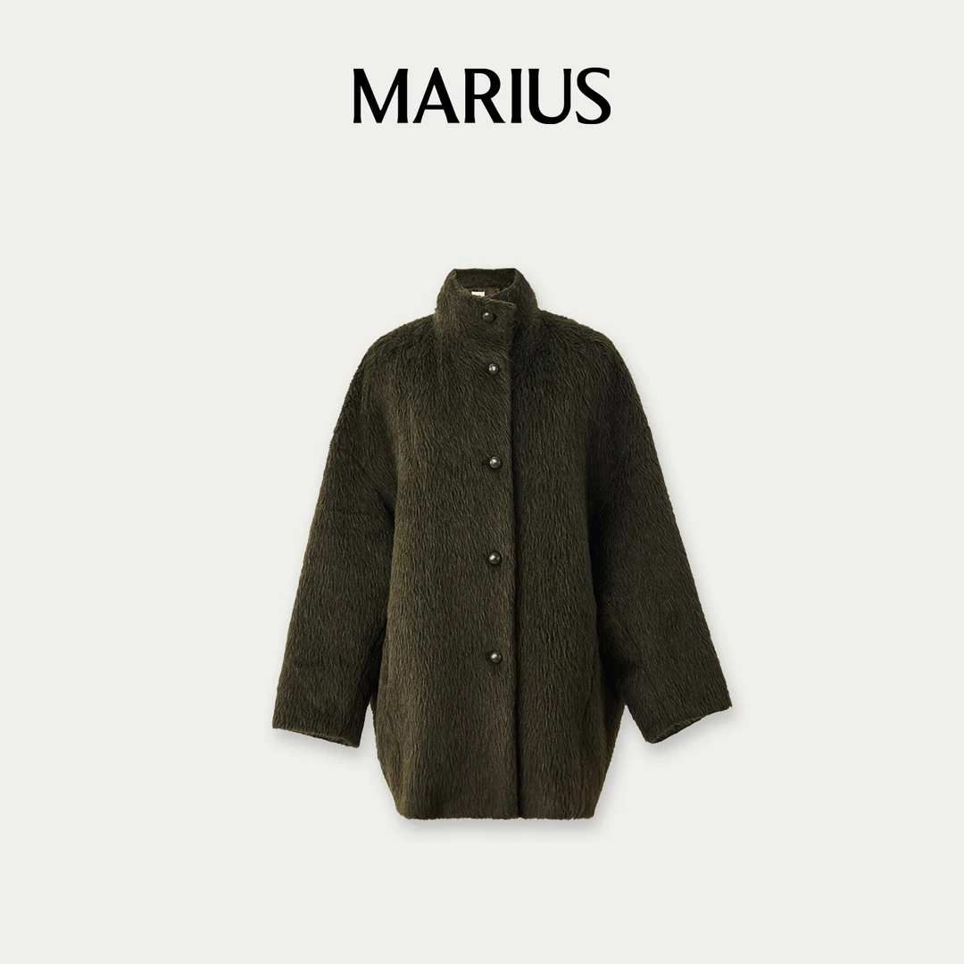 ‘蒙奇大衣’经典宽松中长款大衣