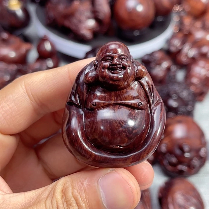 黄花梨/降香黄檀把件弥勒