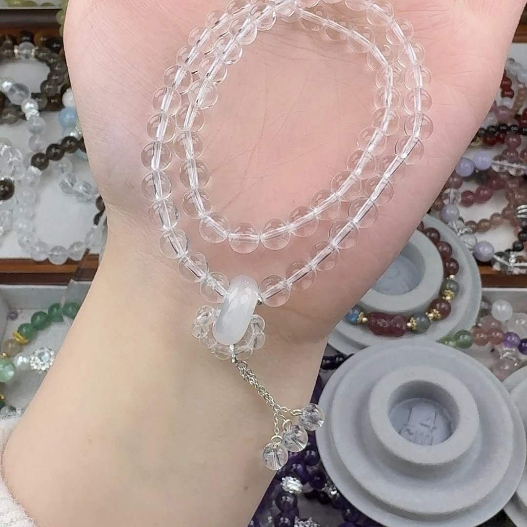 水晶手链未镶嵌好