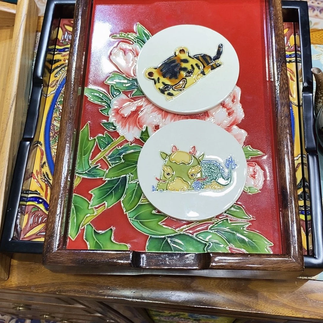 瓷片瓷板画作品欣赏和