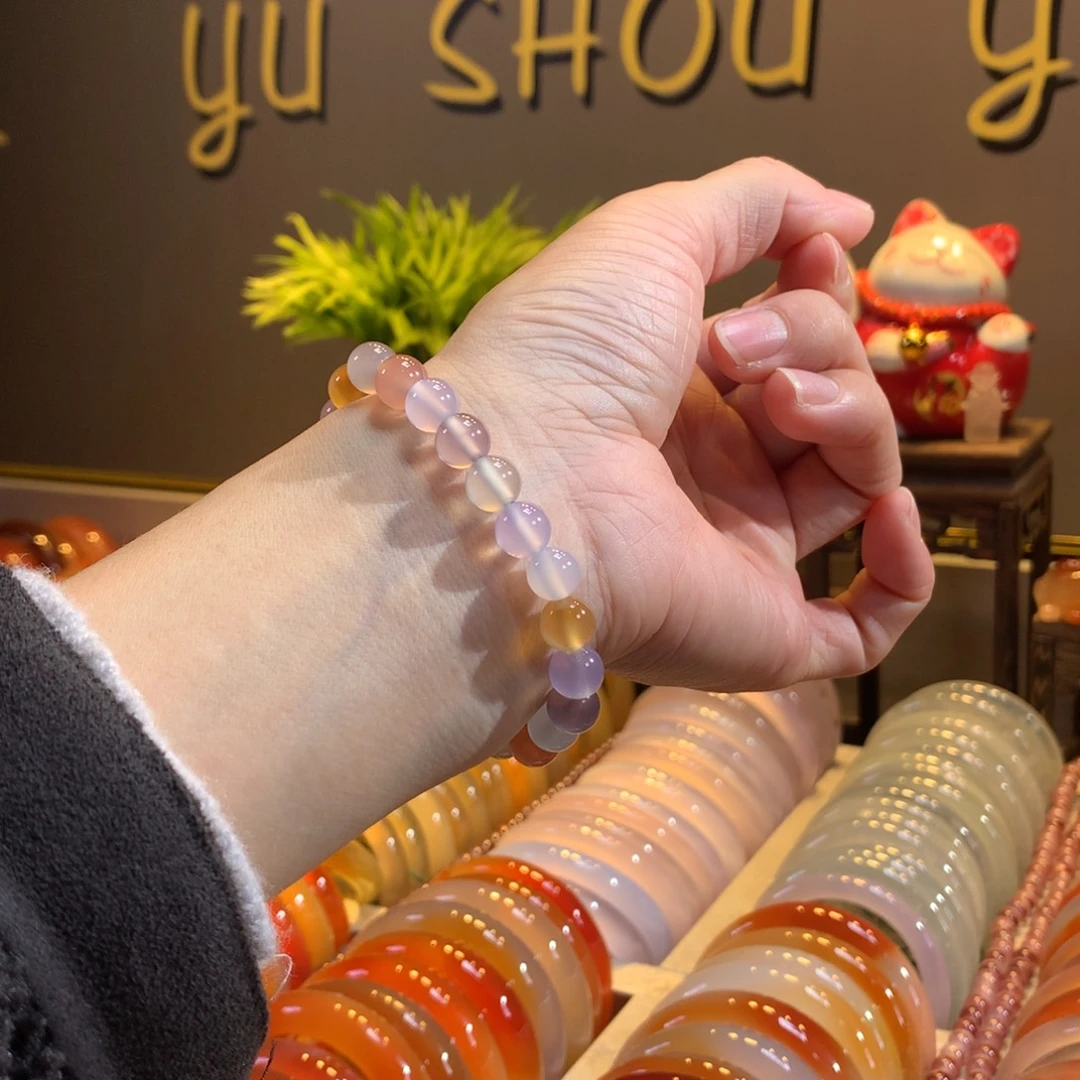 玛瑙/玉髓未镶嵌手链24号