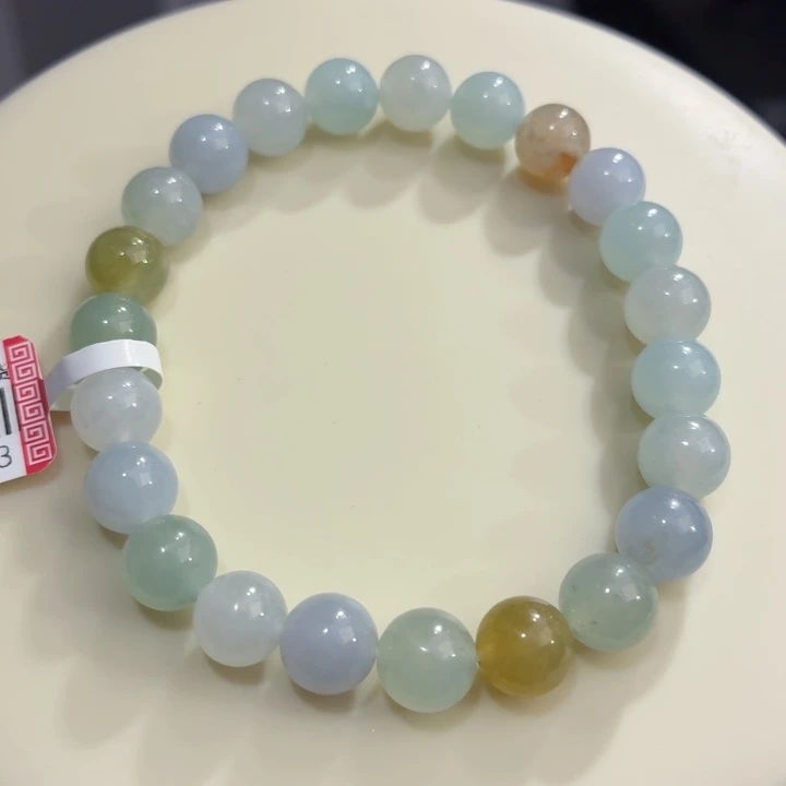 翡翠未镶嵌手链冰胶多宝卡8.2