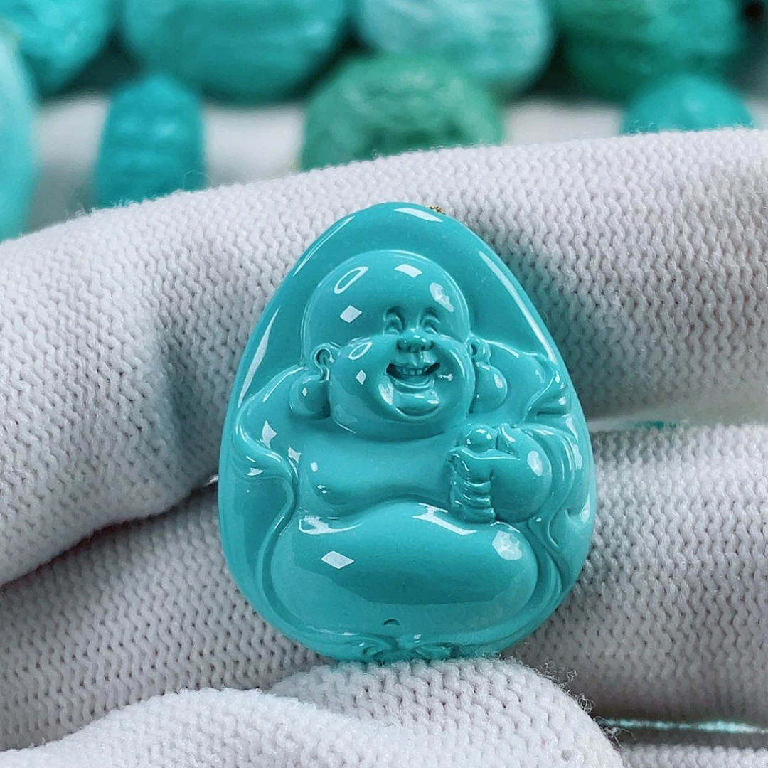 绿松石未镶嵌车挂