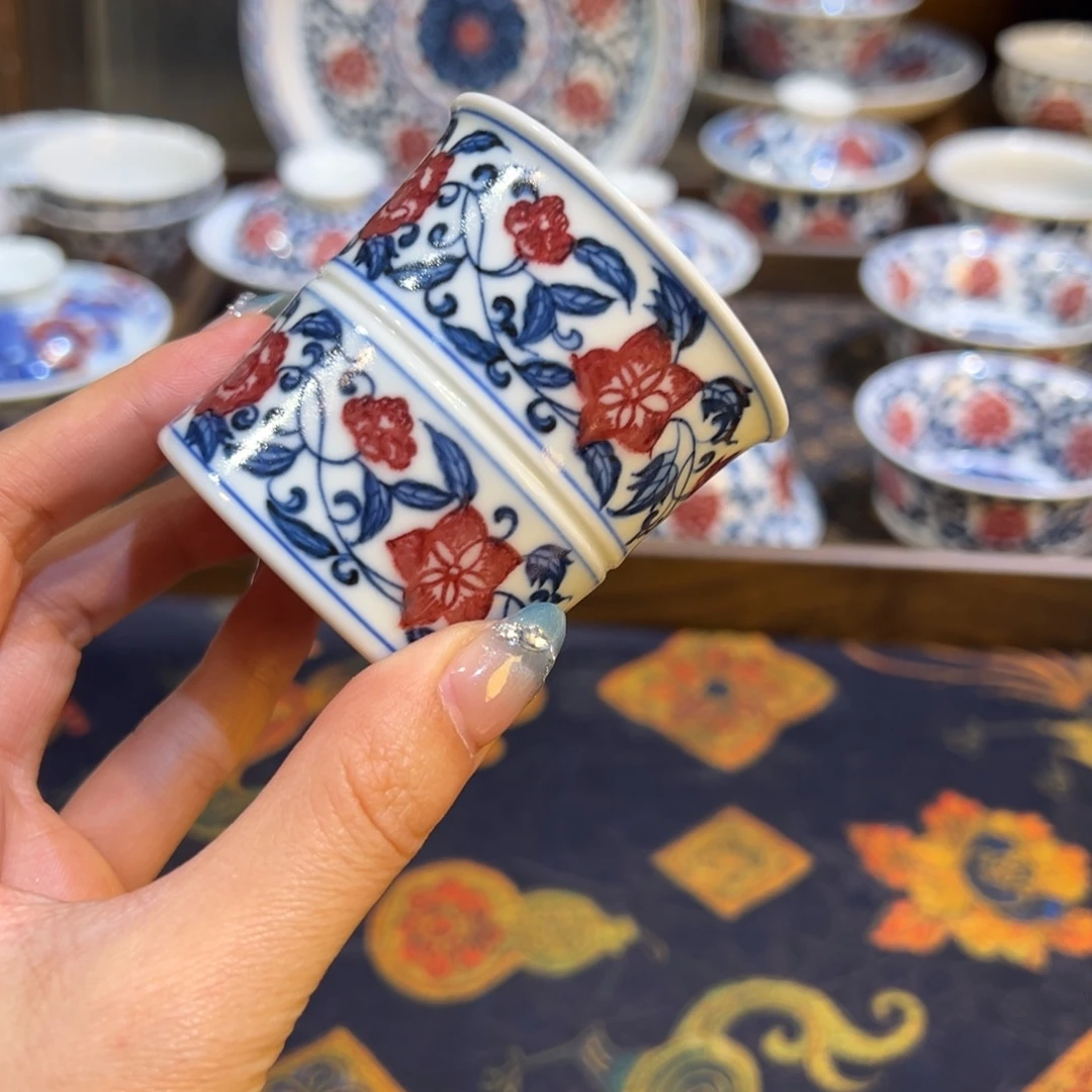 陶瓷摆件景德镇陶瓷茶器百宝箱