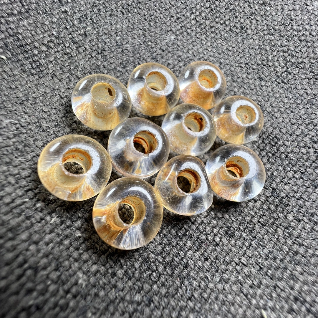 水晶算盘珠手串隔珠水晶珠子