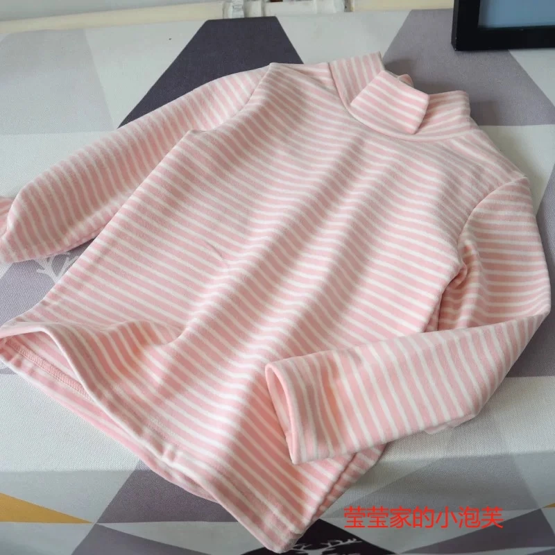 打底衫拍一发二儿童打底T恤女童秋款上衣条纹儿童T恤儿童长袖T恤
