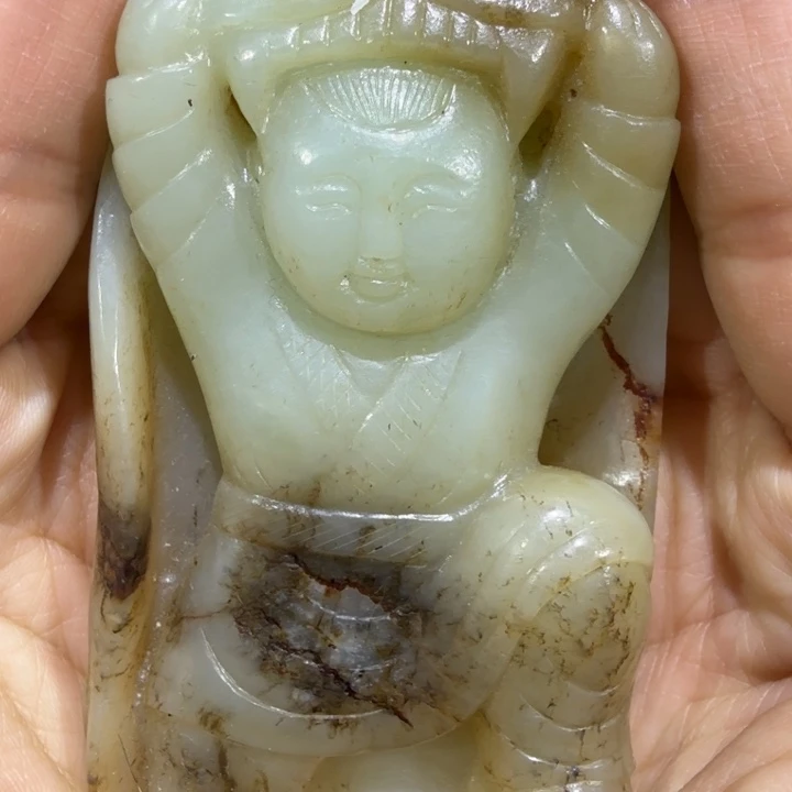 和田玉未镶嵌挂件