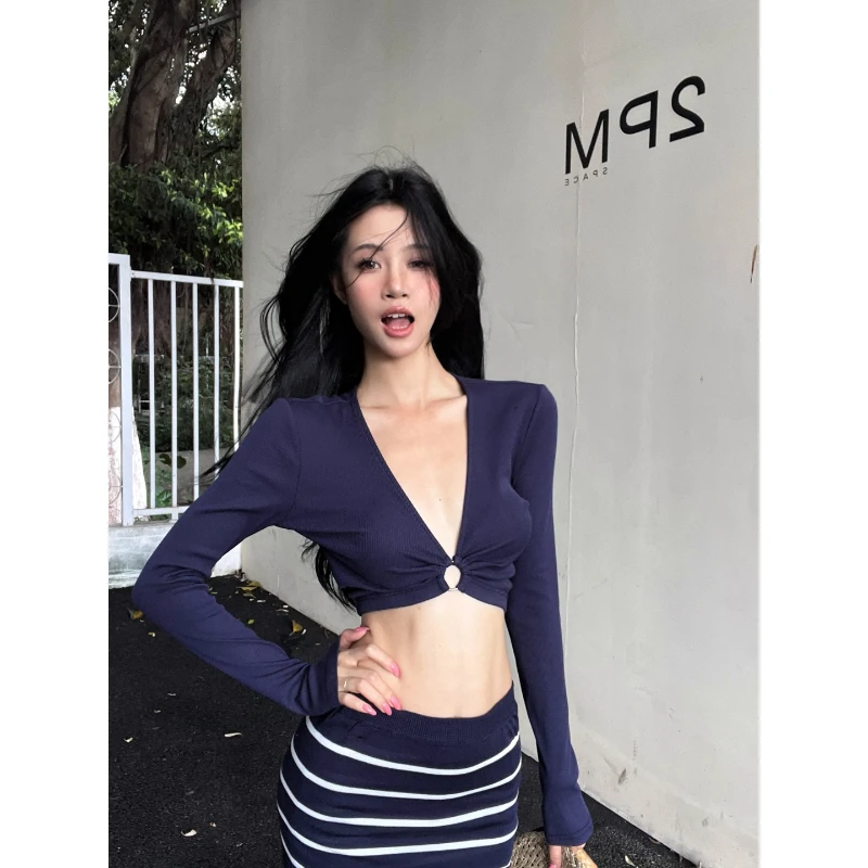 美式酷辣短款chic小上衣显身材出游适合去海边的海岛出片穿搭ootd