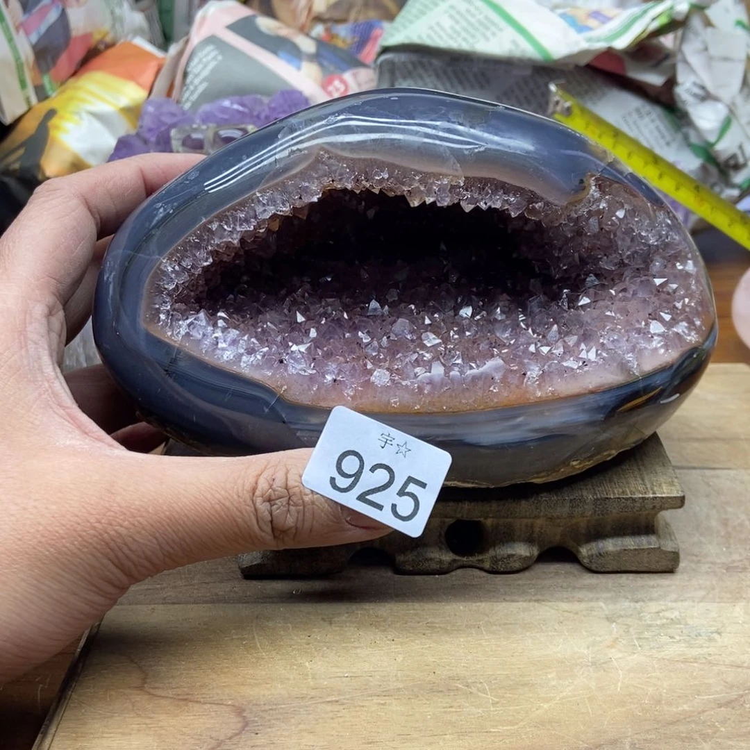 紫晶天然水晶摆件未镶嵌