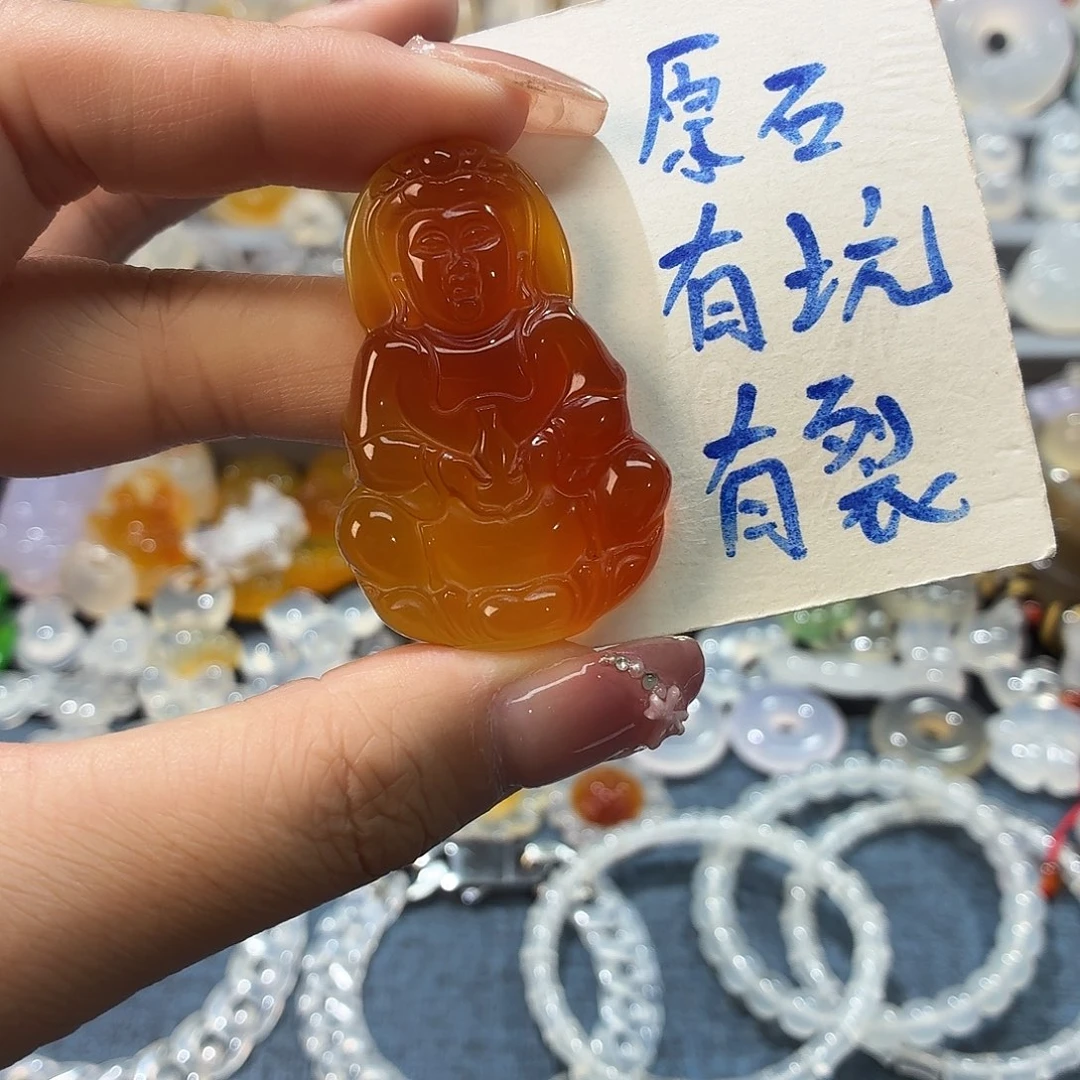玛瑙/玉髓未镶嵌吊坠(不含链)