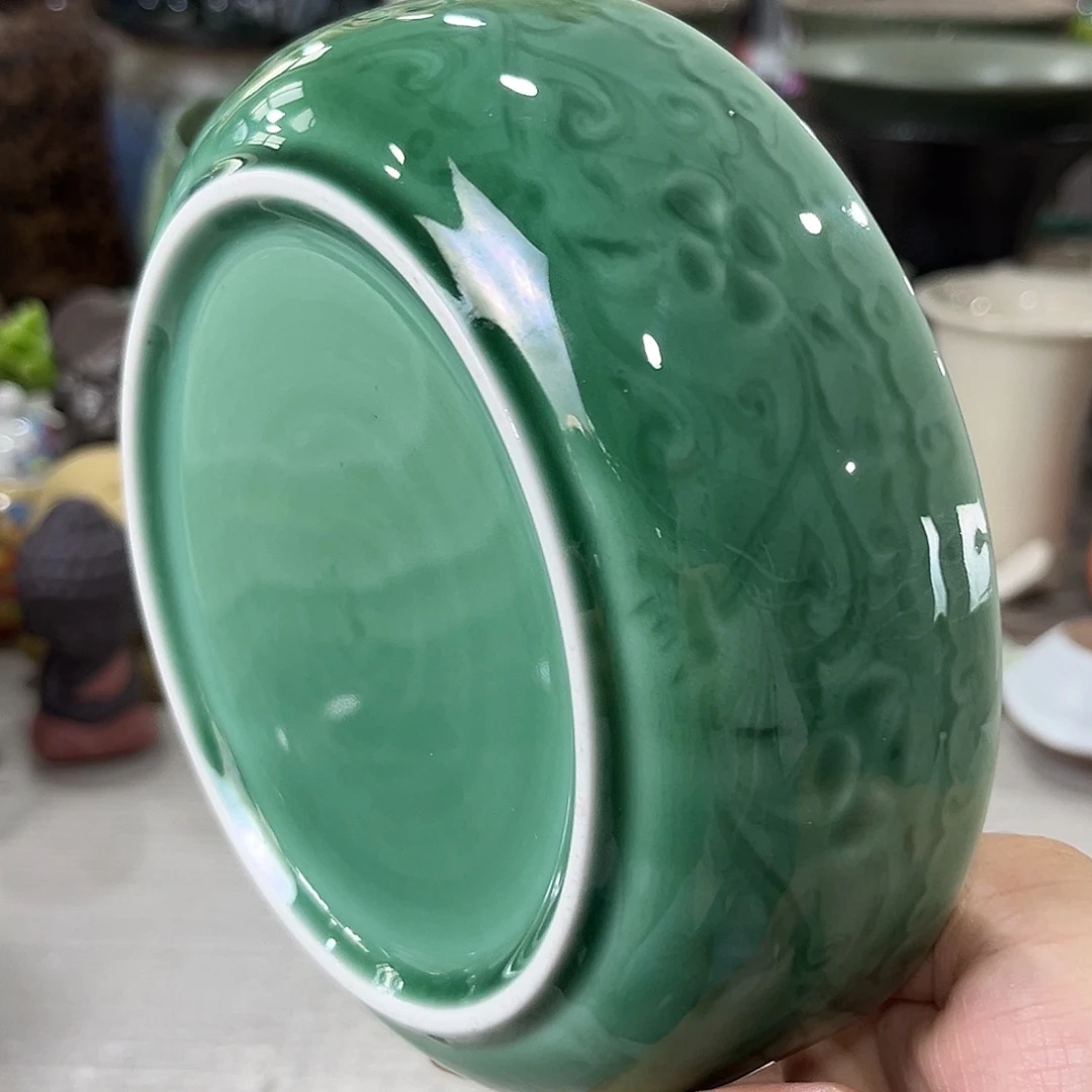 陶瓷绿植多肉微瑕花盆口径15*4.5