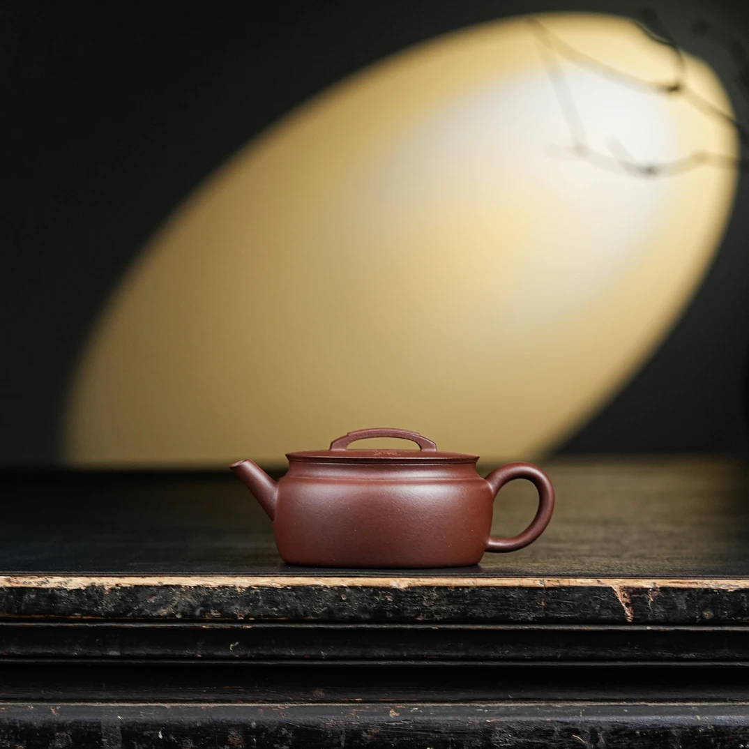 本无｜汉瓦紫砂壶宜兴原矿无添加底槽清180cc半手制