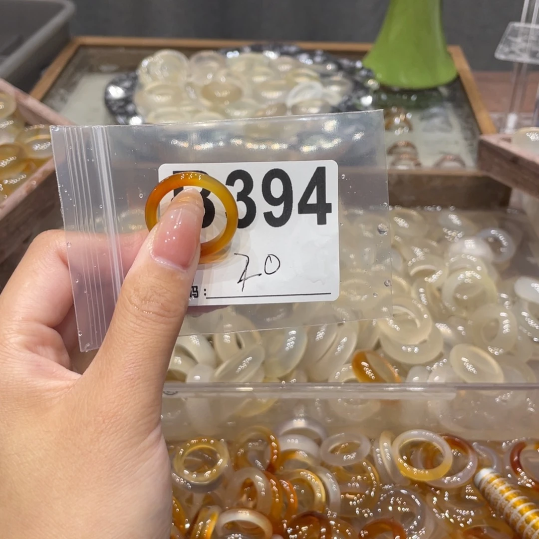 玛瑙/玉髓未镶嵌戒指394