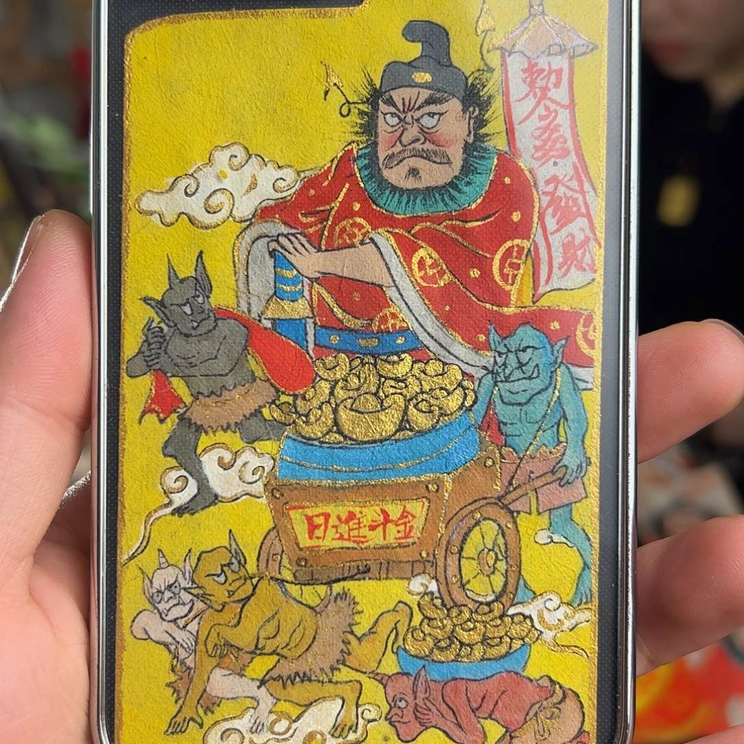 N***悦纯手绘钟馗文创画