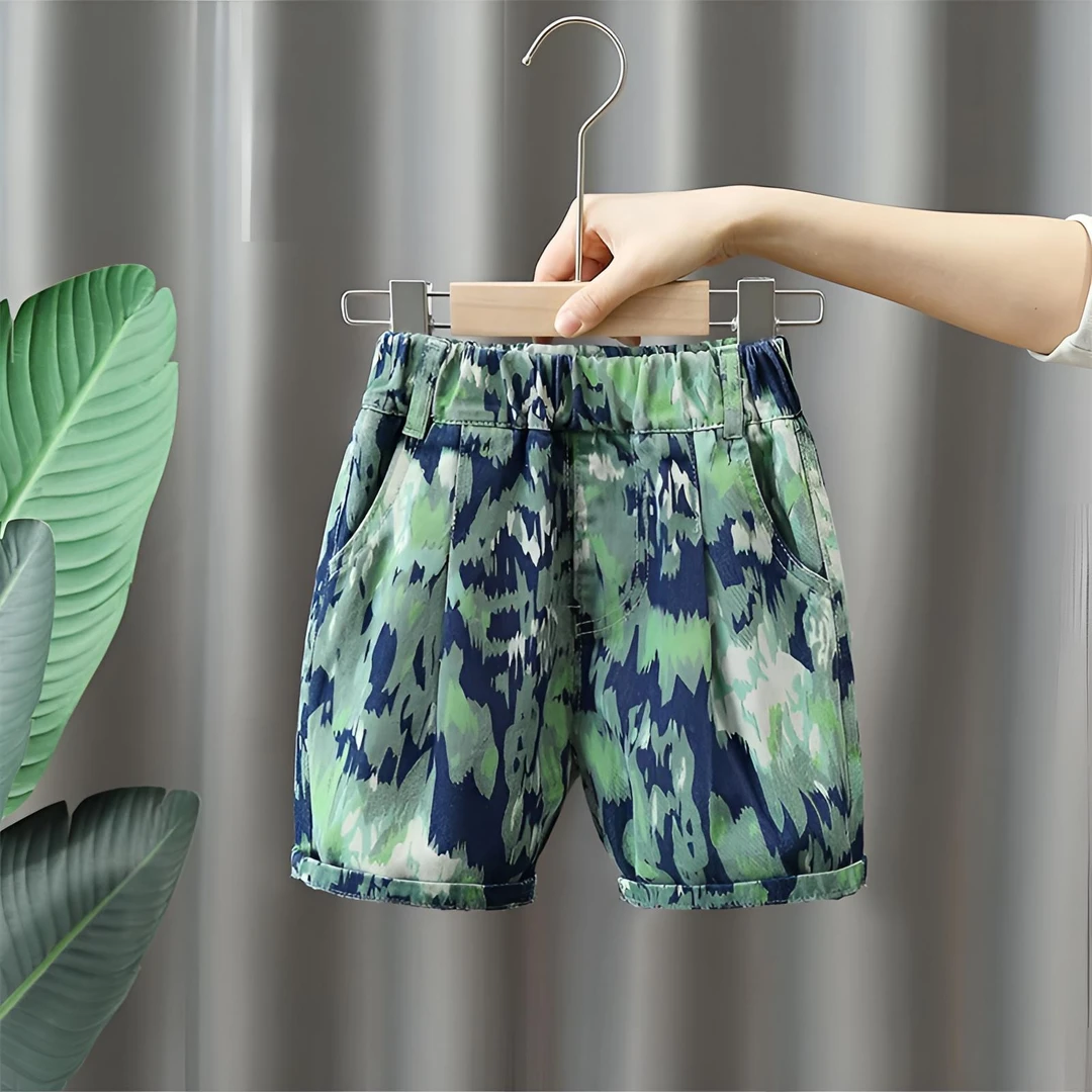 儿童夏季牛仔短裤2025新款男童时髦宽松五分裤子儿童加绒牛仔裤