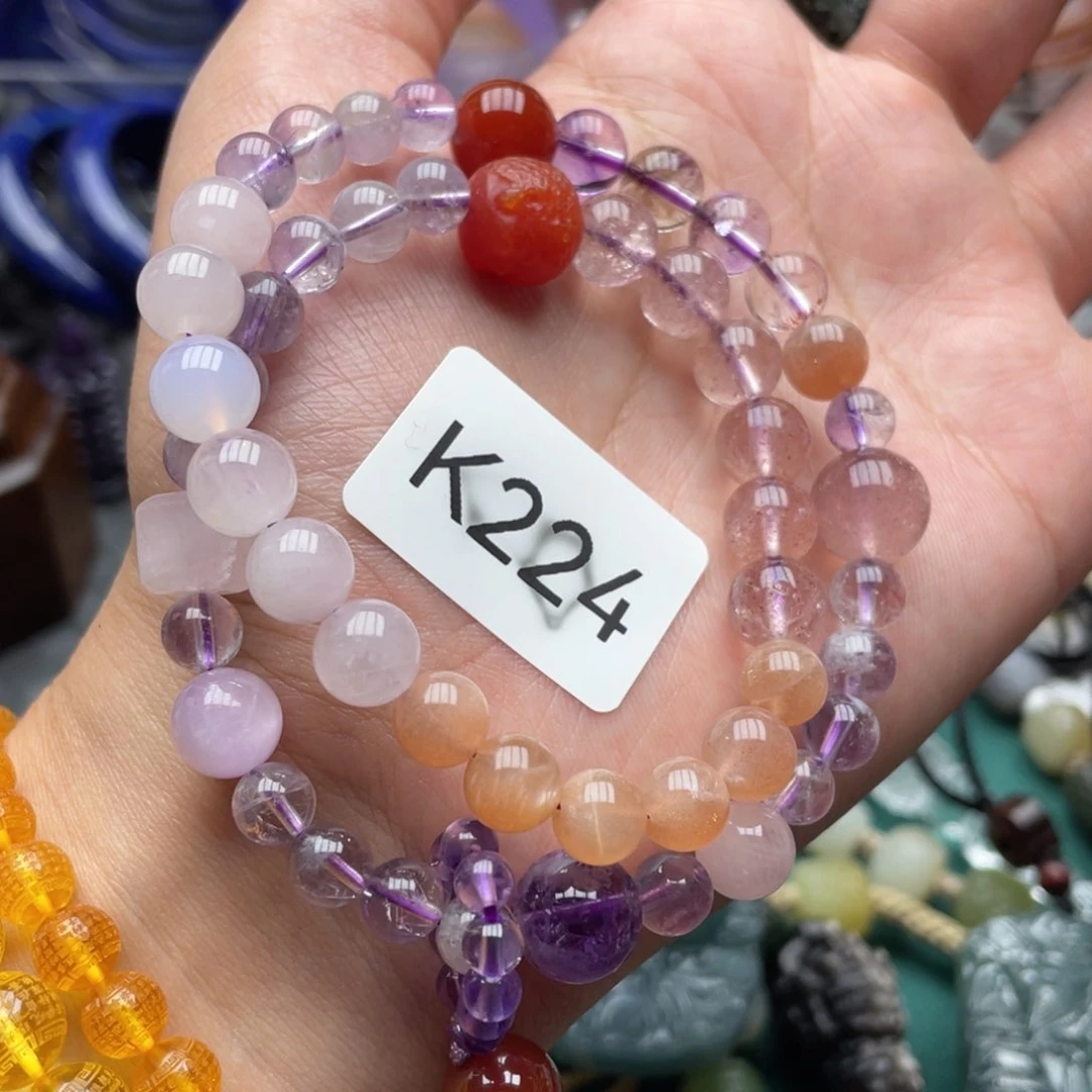 未镶嵌手链水晶多样性