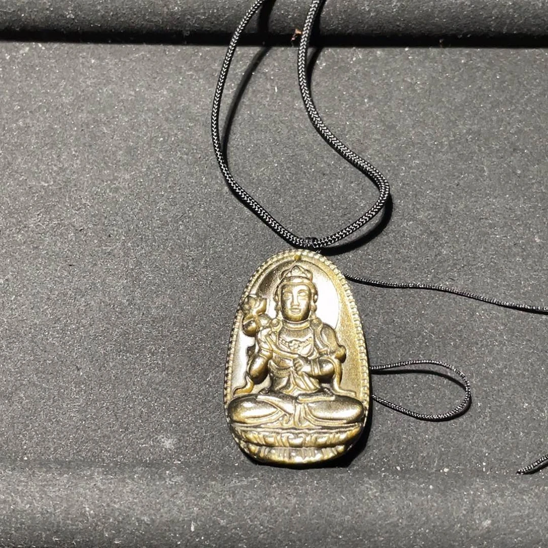 开***啦黑曜岩未镶嵌吊坠(不含链)