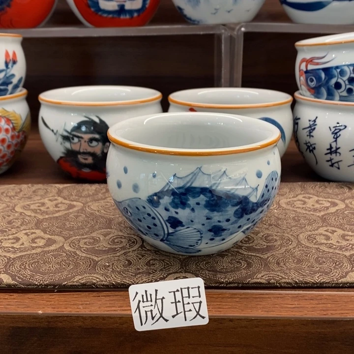 釉下老陶泥手工绘制