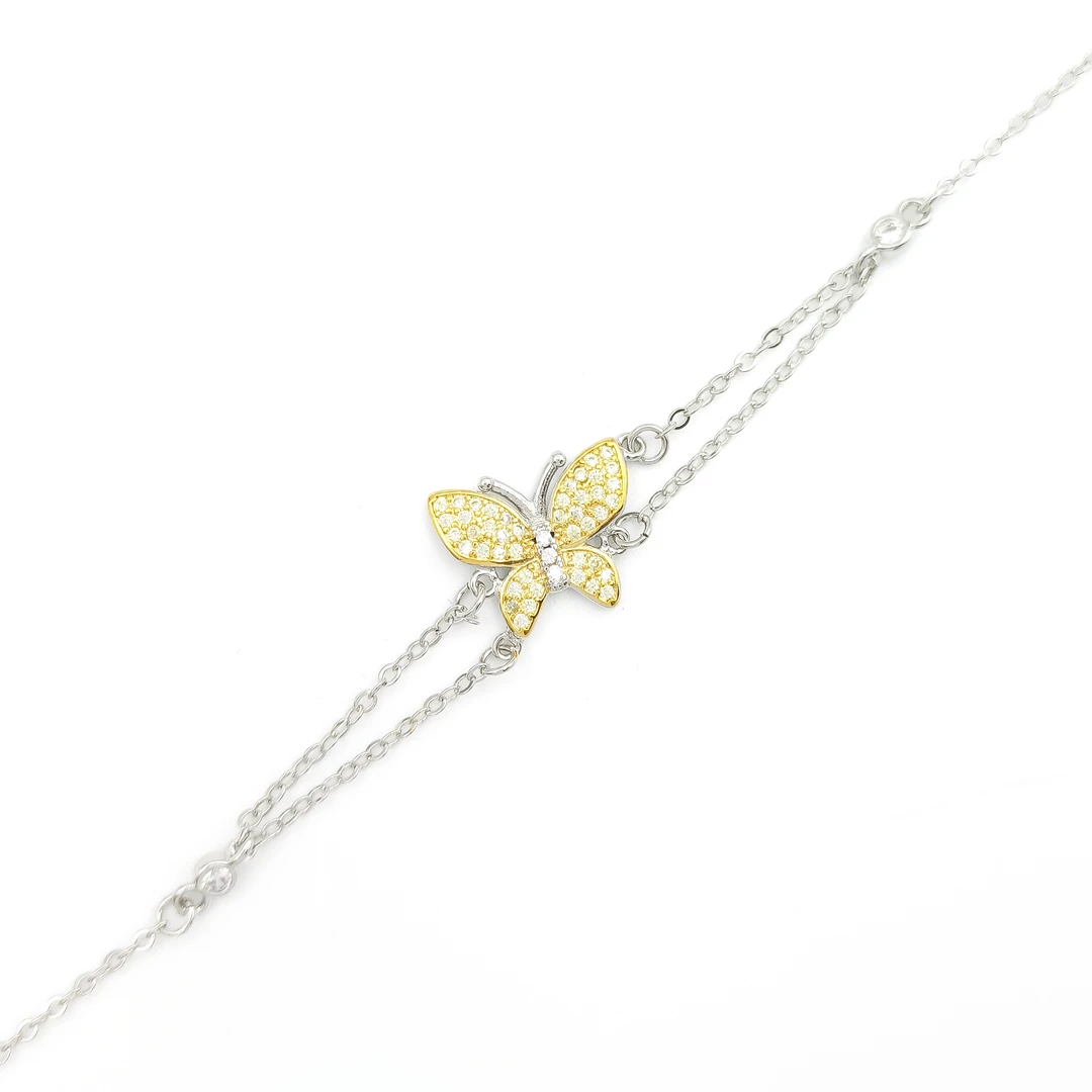 铜合金合成锆石手链 WFM-70697 手链优雅气质欧美简约百搭