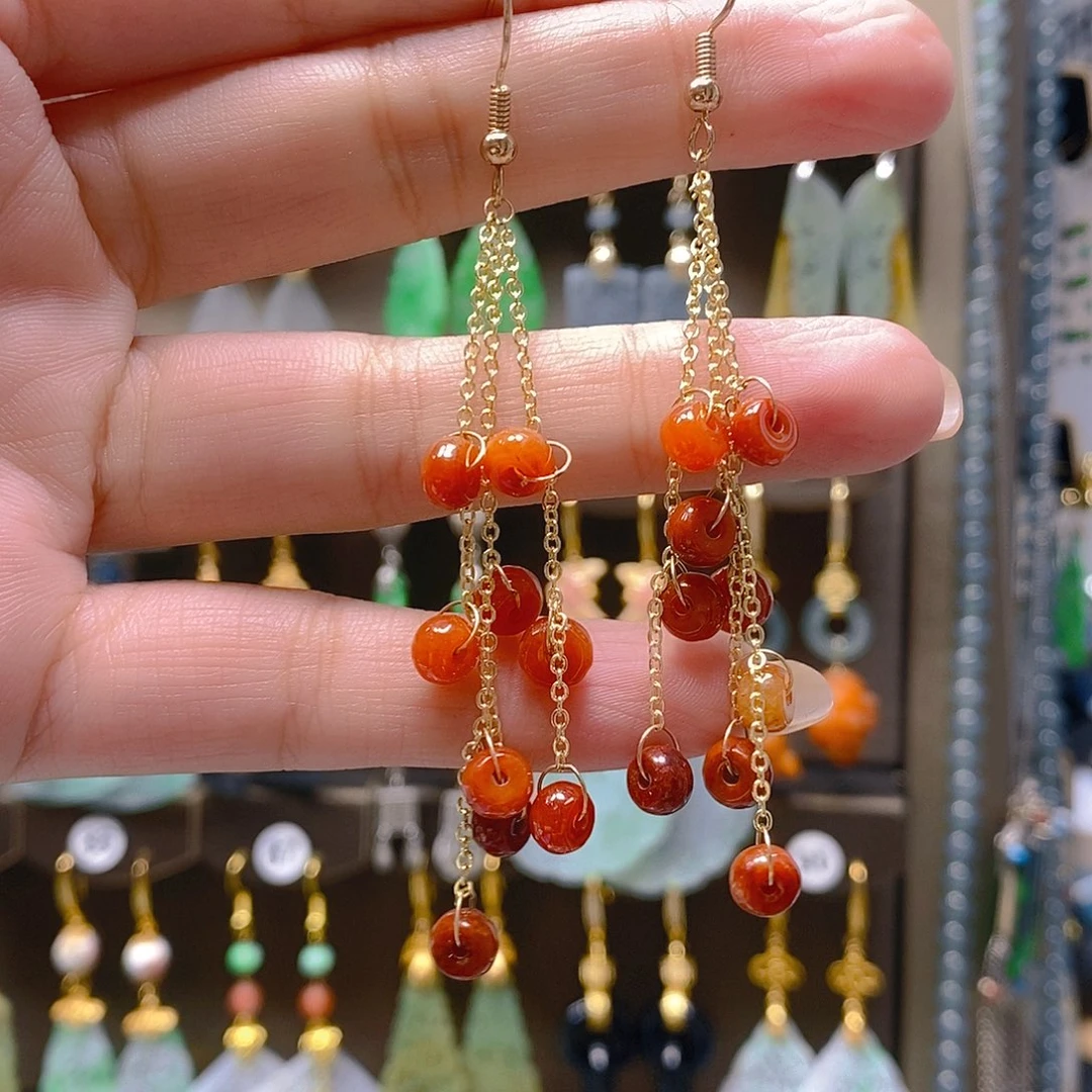 未镶嵌翡翠耳饰翡翠