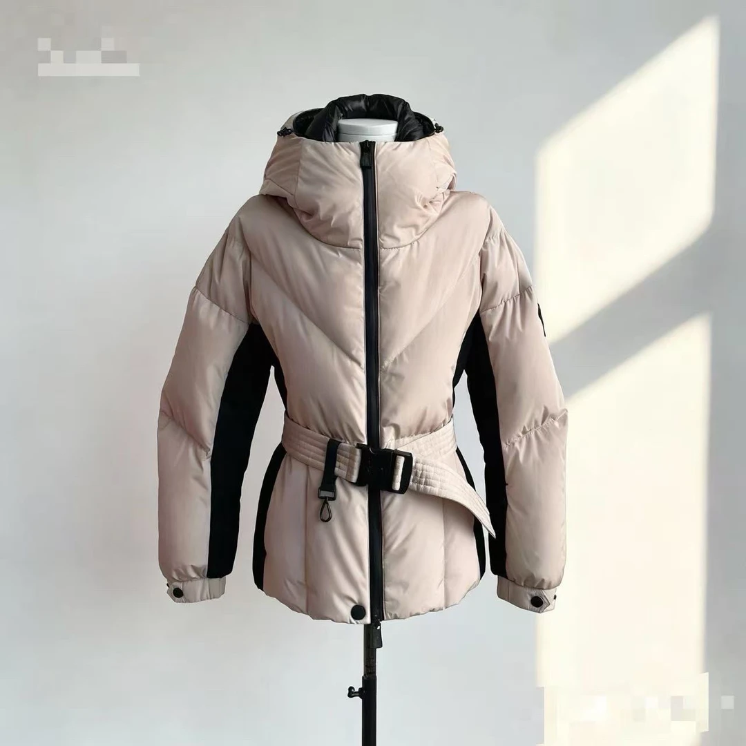 99新 MONCLER HZ312 moncler 粉色 羽绒服 滑雪系列 1码 99新