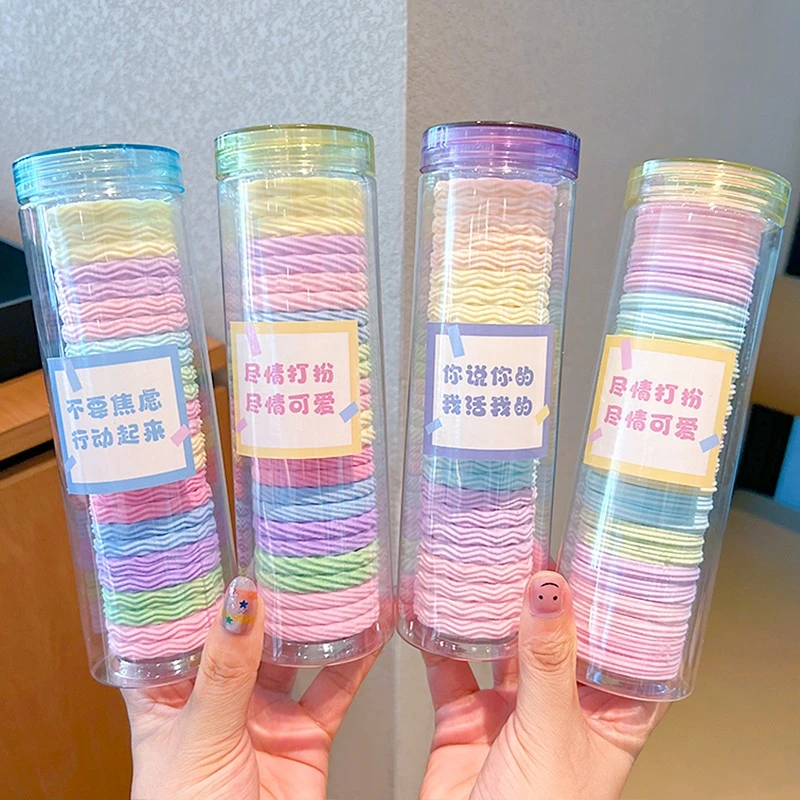 儿童加粗皮筋扎头发女童彩色发圈高弹力宝宝高马尾发绳头绳不变形