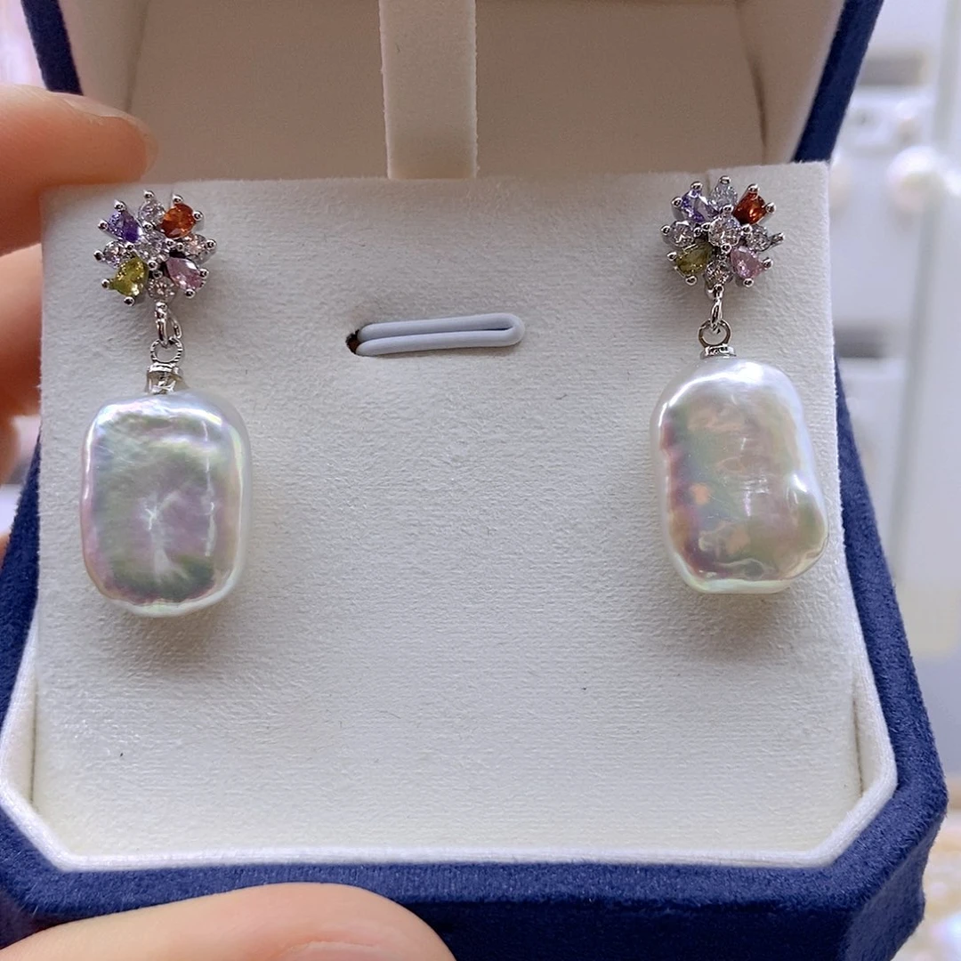 未镶嵌淡水珍珠耳饰