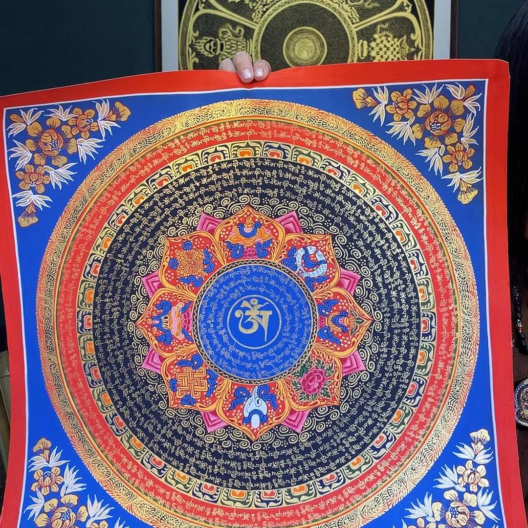 卷轴画手绘50厘米六字