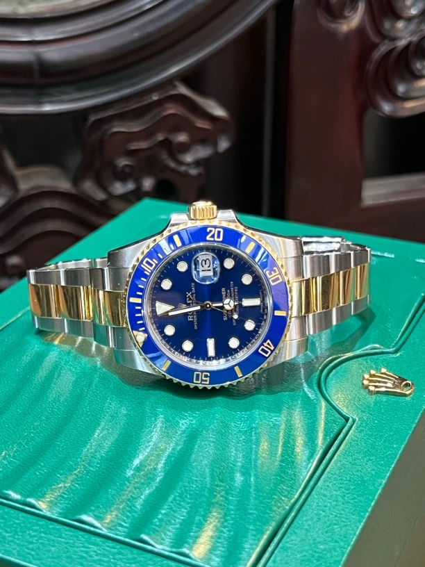 95新 Rolex/劳力士 劳力士间金蓝116613LB，表径40，18全套