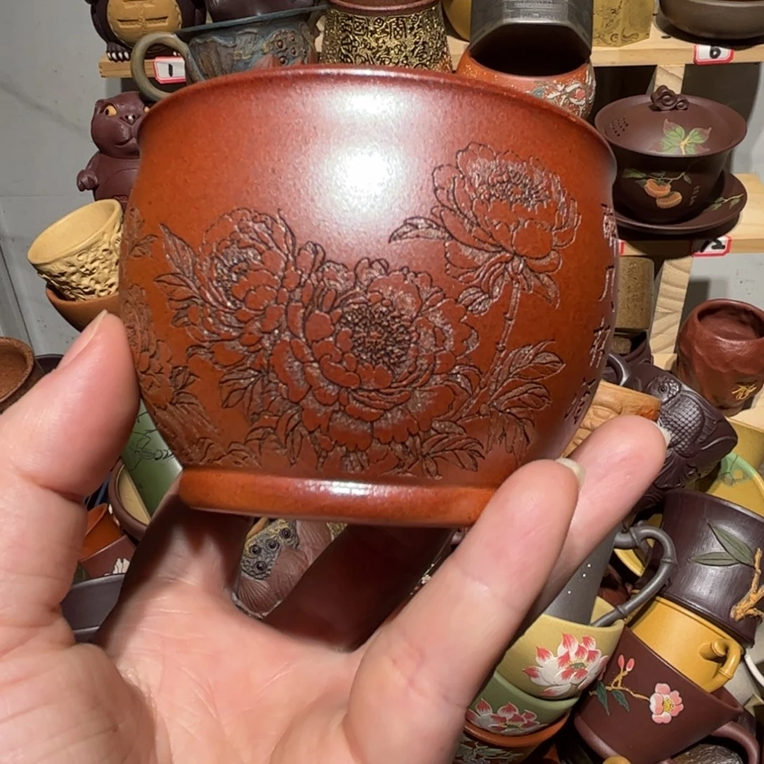 紫砂茶杯宜兴紫砂主人杯