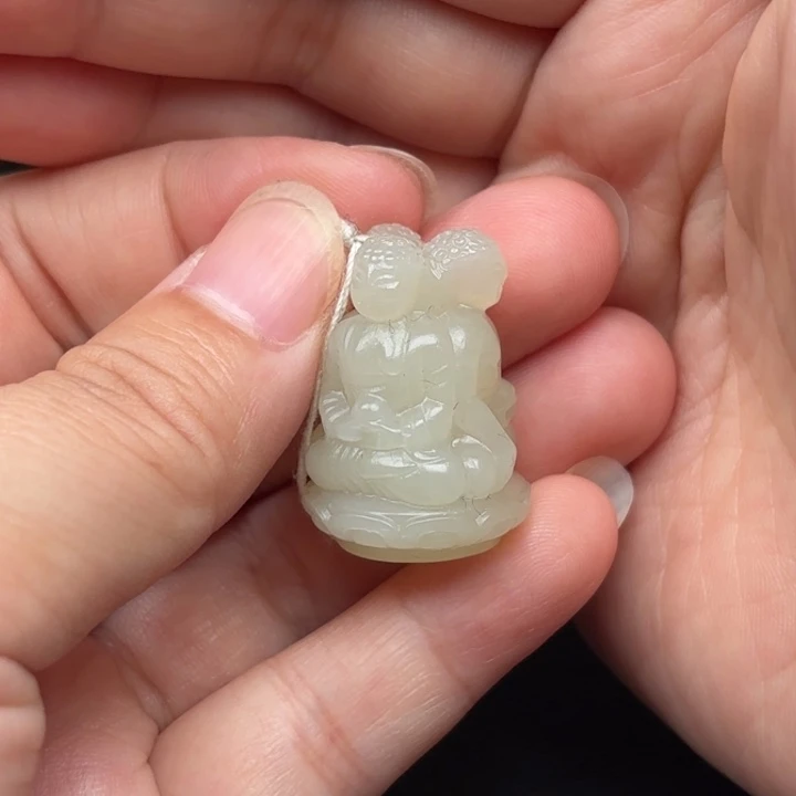 和田玉未镶嵌挂件廾*