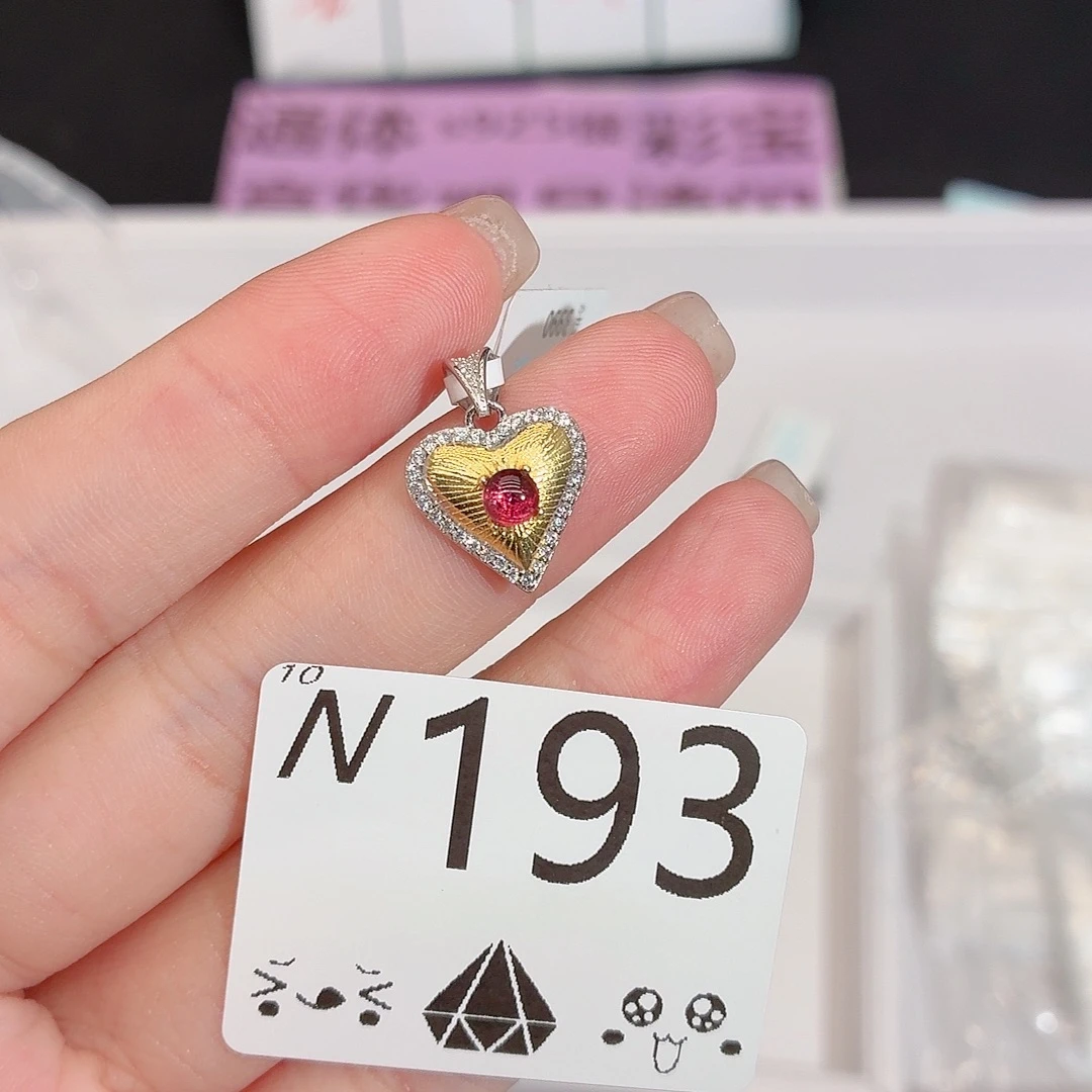 珠宝半成品银S925镶嵌石榴石