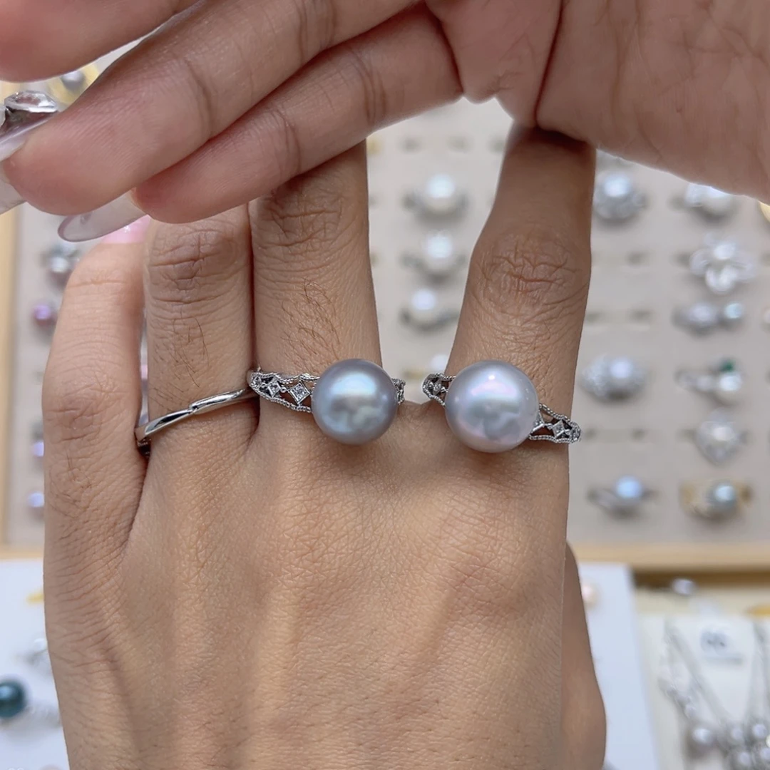 Z***n淡水珍珠合金戒指