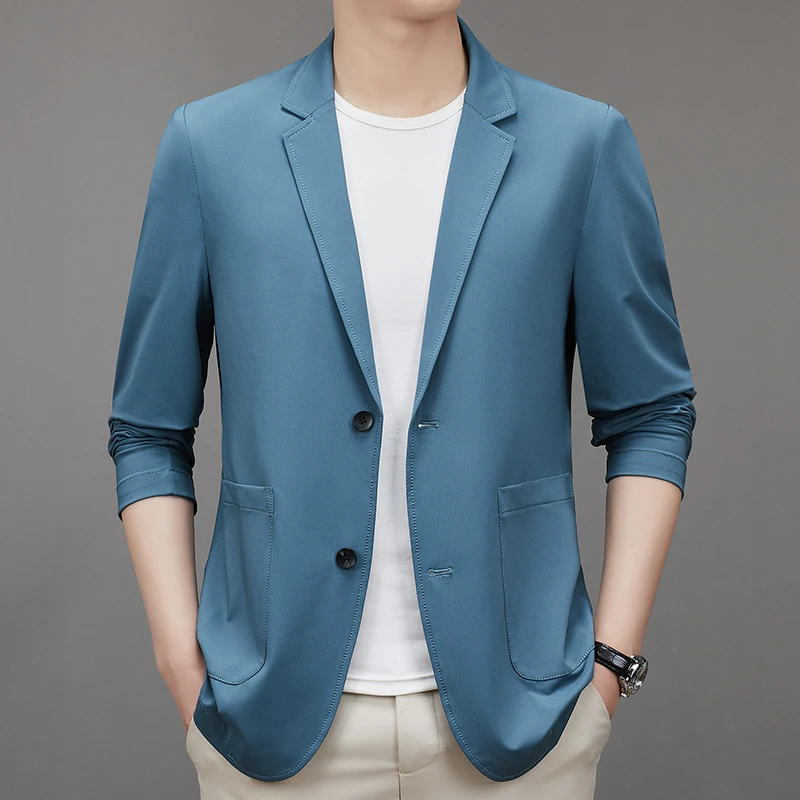 【伯爵男装】2025春夏男士新款透气休闲西服88