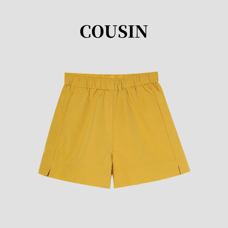 D.cousin  夏季慵懒风抽绳款时尚休闲百搭短裤  3155