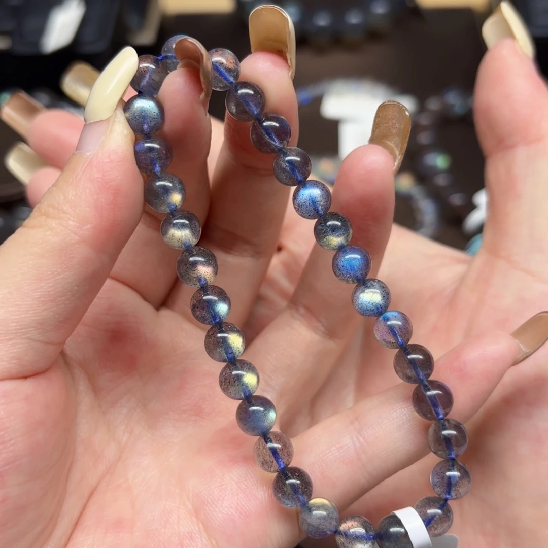 未镶嵌手链长石7mm左右