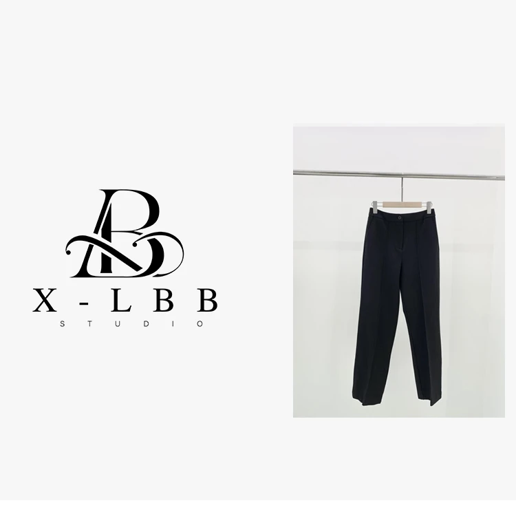 G1122 秋冬款厚弹力羊毛罗马布直筒裤