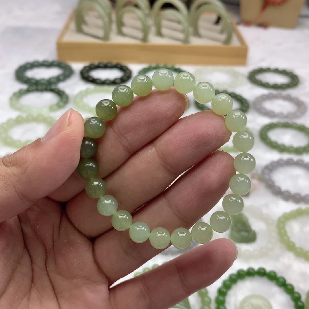 和田玉未镶嵌手串（渐变8）