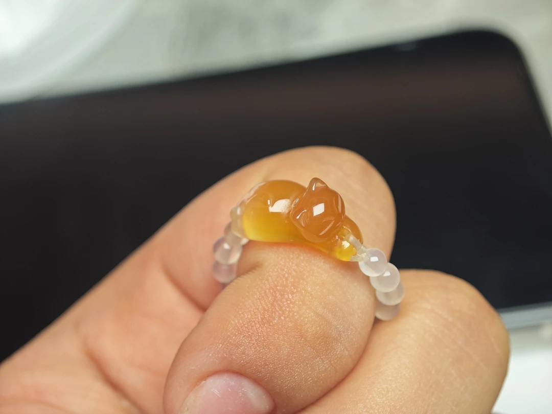 天然玛瑙趴趴猫 颜色可选