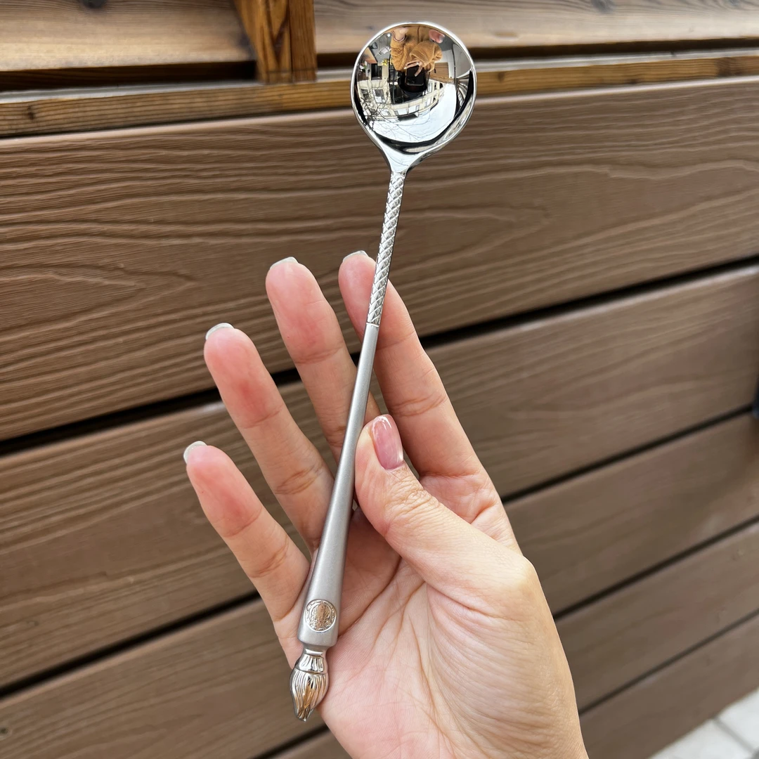 【高奢系列】304不锈钢长柄咖啡勺甜品勺创意长柄蜂蜜奶茶搅拌勺