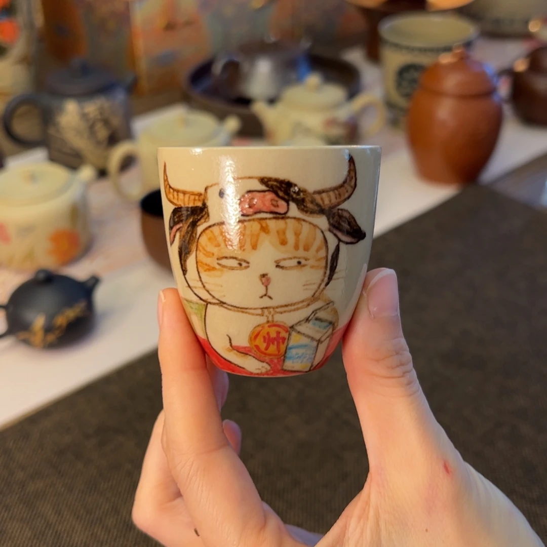 御兑居釉中彩主人杯60cc