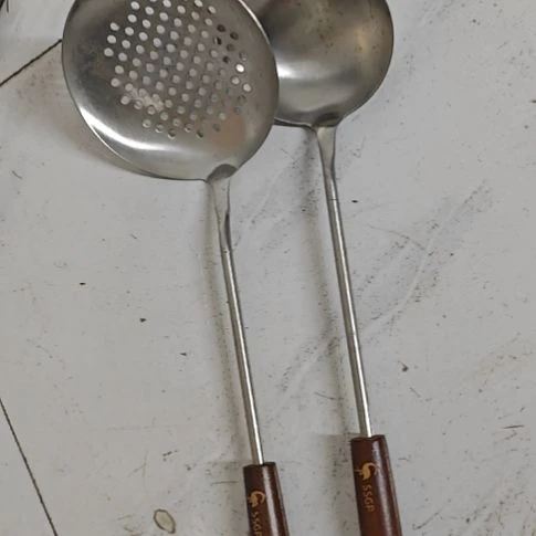 瑕疵品***勺，，，木柄，，漏