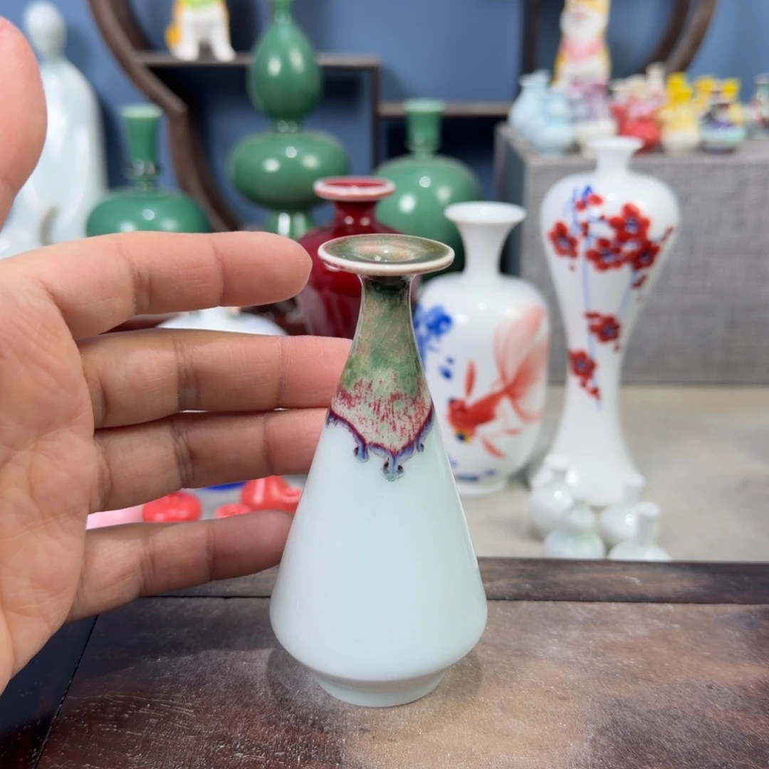 陶瓷手工小花器摆件