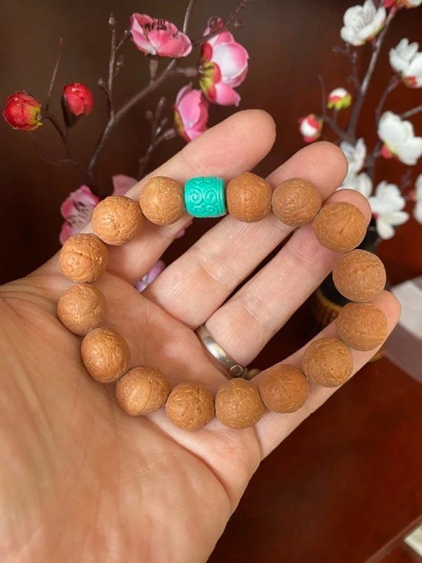 【凤眼+松石回文桶】凤眼菩提手串款卡13 A261