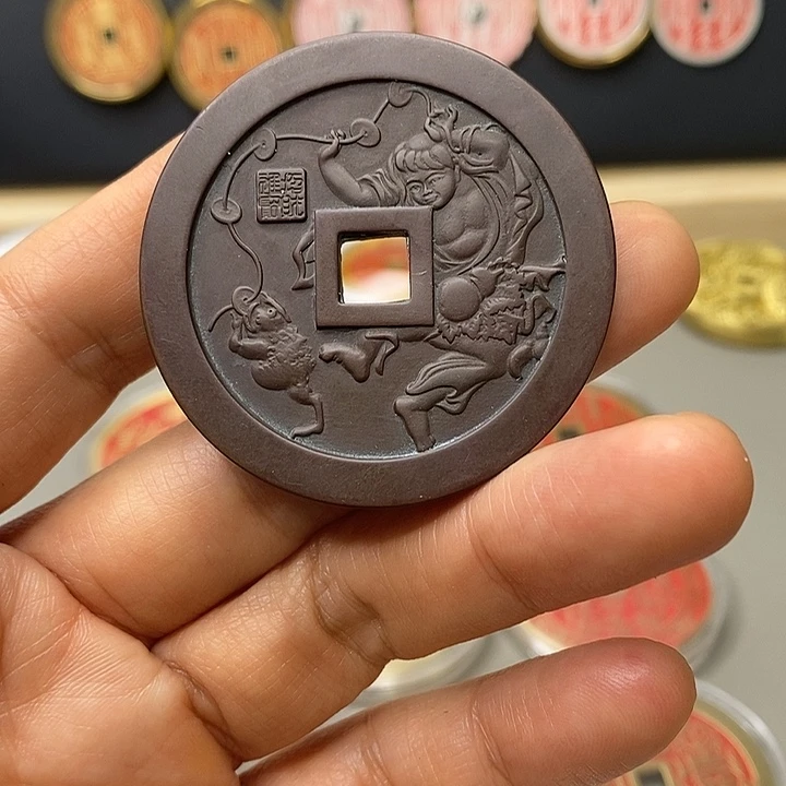 铜现代仿制工艺文创铜币